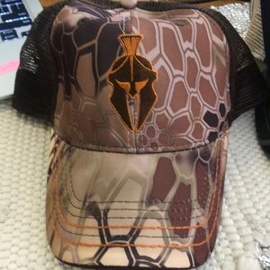 Mens Kryptek camo trucker hat